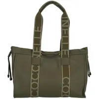 Coccinelle 2day Schultertasche Leder 35 cm Shopper Grau Damen
