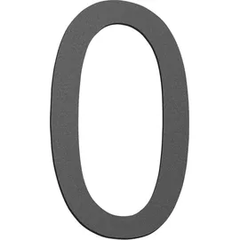 CMD 0 anthrazit klein Hausnummer „ Türschild, Hausnummer IP44 Edelstahl, Made in Germany CMD-0anthrazit