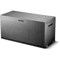 Auflagenbox Rattan Optik 349L Gartenbox Gartentruhe Auflagen Garten Box Truhe