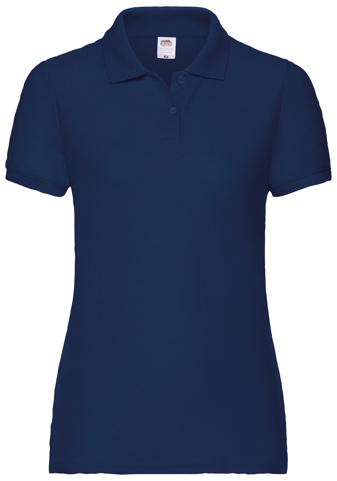 Fruit of the Loom 65/35 Polo Lady-Fit Damen PoloShirt in versch. Farben und Größen, navy, XS