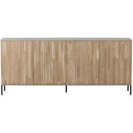 Woood Sideboard Gravure 180 x 85 x 46 cm Beige / Braun
