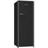 SCHOEPF Vollraumkühlschrank RKS245D, LED-Beleuchtung, Retro-Design, 238l Nutzinhalt schwarz