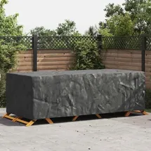 vidaXL Gartenmöbelabdeckung 300 x 110 x 70 cm Schwarz