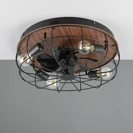 RL Deckenventilator 48 cm Deckenventilator Schwarz