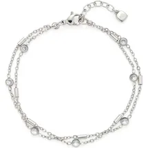 LEONARDO Armband silber/transparent 024981 Größe 18-21 cm