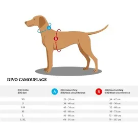 Hunter Divo Hundegeschirr Camouflage Beige M