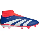 adidas Predator League Laceless FG Lucid Blue / Cloud White / Solar Red 44