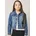 Jeansjacke in Medium Blue Denim Gr 98