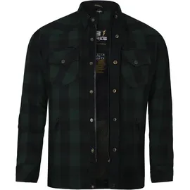 Bores Motorradhemd Grün/Schwarz 4XL