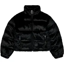 Alpha Industries Damen Fur Puffer Jacke, Black, XS
