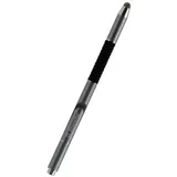XtremeMac 3-in-1 Stylus Eingabestift mit Mikrofaserspitze, Präzisions-Disc und Kugelschreiber (Space Grey)