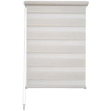 Liedeco Klemmfix Duo-Rollo 45 x 160 cm Polyester Beige Natur