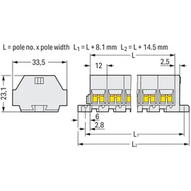 WAGO GmbH &amp; Co. KG 4-Leiter-Klemmenleiste 262-235