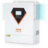 Vevor 2-in-1-Hybrid-Solar-Wechselrichter 3500W Solar Inverter 7000VA Reiner Sinus MPPT LCD-Display 3 Lademodi (Solarladung, Netzladung, Hybridladung) & 4 Ausgangsmodi (UTL, SOL, SBU, SUB)