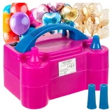 KRUZZEL Akku-Luftpumpe Elektrische Ballonpumpe (Spar-Set, 1-tlg., leistungsstark), bläst die Ballons in Sekundenschnelle für jede Feier auf rosa