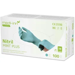 BodyProducts Medi-Inn Nitril Mint Plus - mintgrün - puderfrei - Gr. XS - 1000 Einmalhandschuhe