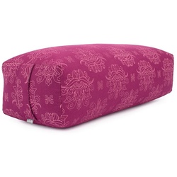 bodhi Yoga Bolster SALAMBA Bolster gemustert, 64x25x17cm Lotus, berry, Dinkel