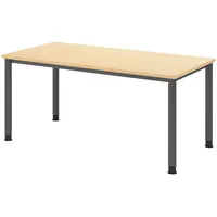 Bümö Schreibtisch Ahorn, Nachbildung,Ahorn, Rechteckig, 160x74x80 cm FSC Mix,