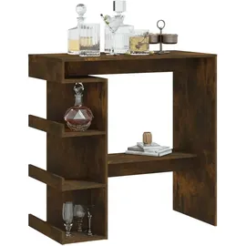 vidaXL Bartisch mit Regal 100 x 50 x 101,5 cm Räuchereiche