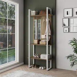Vicco Garderobenschrank Livi 90 x 215 cm Weiß