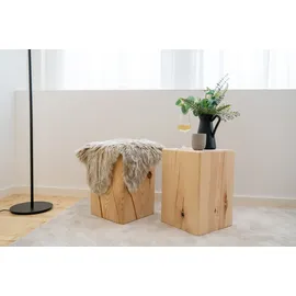 rettenmeier wood Massivholzblock Kiefer 30 x 45 x 30 cm naturbelassen