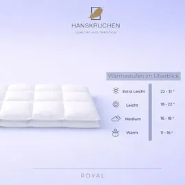 HANSKRUCHEN GmbH Hanskruchen, Royal (360 g, Daune, 200 x 200 cm)
