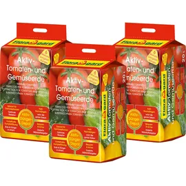 Floragard Aktiv Tomaten- und Gemüseerde 3 x 20 l