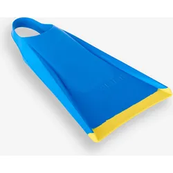 Flossen Bodyboard 100 türkis/gelb farblos|blau 44/45