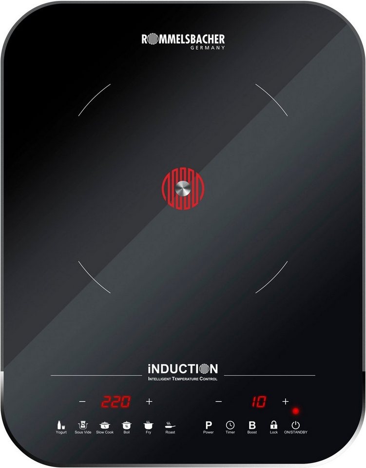 Produktbild Rommelsbacher Einzel-Induktionskochplatte CTS 2000/IN schwarz|silberfarben