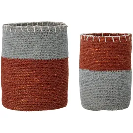 BLOOMINGVILLE A/S Bloomingville Blumentopf groß Korb Seegras 2er-Set