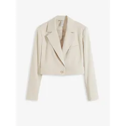 bonprix Cropped Blazer, grau, 42