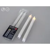 Formano Spitzkerze Rustik 24 cm weiß