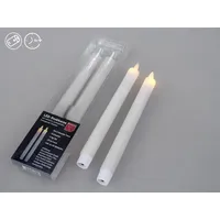 Formano Spitzkerze Rustik 24 cm weiß