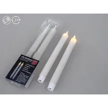 Formano Spitzkerze Rustik 24 cm weiß