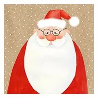 ATELIER 20 Servietten Santa Claus Weihnachtsmann Weihnachten 33 x