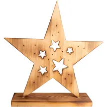 NÄVE LED-Holzstern h: 49cm