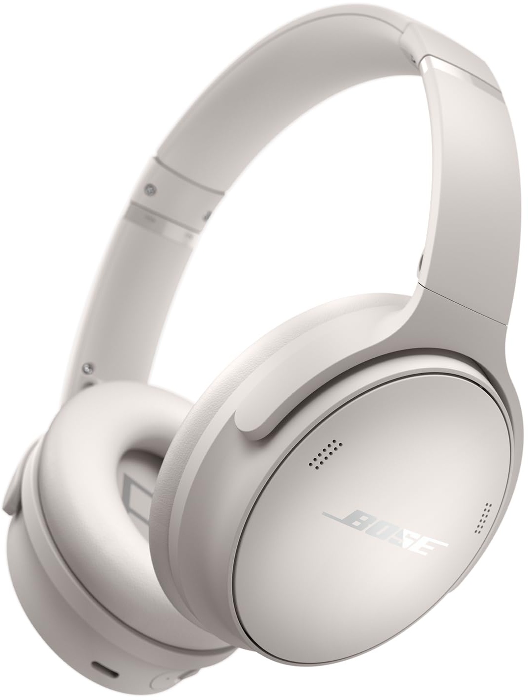 Bose QuietComfort Kabellose Kopfhörer mit Noise-Cancelling, Bluetooth Over-Ear-Kopfhörer, bis zu 24 Stunden Akkulaufzeit, Weiß