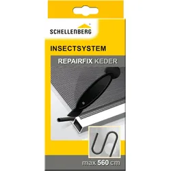 Reparatur-Set SCHELLENBERG "Fliegengitter Reparatur-Keder für Fenster und Türen", schwarz, Reparatur-Sets, Kedergummi inkl. Kederwerkzeug, 5,6 m
