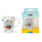 Trötsch Verlag Trötsch Bobo Siebenschläfer Kindertasse blau Geschenktasse aus Porzellan