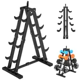 JOLISTEN Home Gym Accessories Hantelständer nur Ständer, klein, kompakt, für Hanteln, A-förmiger Handgewichte (7 Ebenen einstellbar)