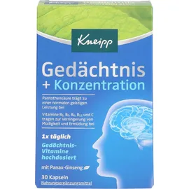 Kneipp Gedächtnis + Konzentration Kapseln 30 St.