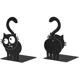 Moses Ed, the Cat Buchstützen 2 St. Schwarz