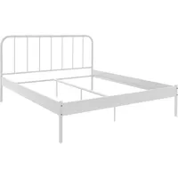 Domus living Ariel | Bett 180 cm Weißes Metall