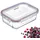 Westmark Frischhaltedose eckig rot 0,64 l