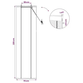 vidaXL Bambusrollo 70 x 220 cm Braun