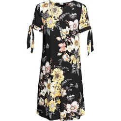 bonprix Kleid aus fließender Viskose, schwarz, 50, Viskose