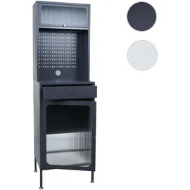 Mendler Highboard HWC-P99 Hochschrank Küchenschrank 182 x 54 x 40 cm Anthrazit