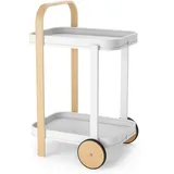 Umbra Barwagen Servierwagen BELLWOOD weiß / Holz natur