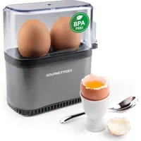 GOURMETmaxx Eierkocher Kompakt 2.0 250W anthrazit | Grau