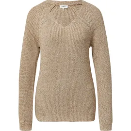 s.Oliver Strickpullover mit V-Ausschnitt und Raglanärmeln Braun 40